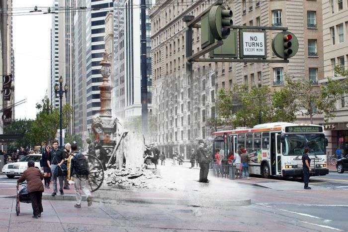 Сан-Франциско після землетрусу 1906 року і в наші дні (25 фото)