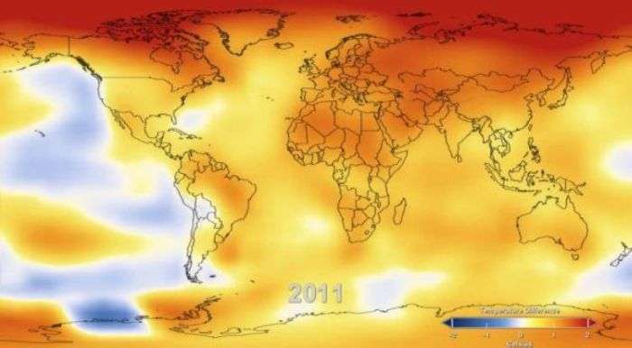 Глобальне потепління за статистикою з 1888 по 2011 (6 фото + відео)