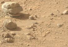 Des roches s’empilent sur Mars